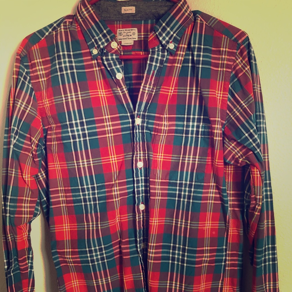 J. CREW - Organic Cotton Slim Fit Shirt - Small
